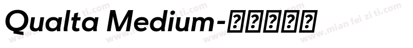 Qualta Medium字体转换